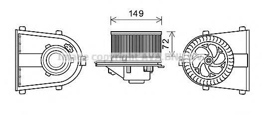 Електродвигун, вентиляція салону AVA QUALITY COOLING AI8378