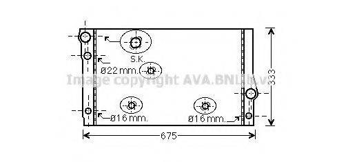 Радіатор, охолодження двигуна AVA QUALITY COOLING BW2354