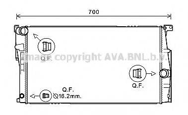 Радіатор, охолодження двигуна AVA QUALITY COOLING BW2453