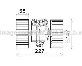 Електродвигун, вентиляція салону AVA QUALITY COOLING BW8470