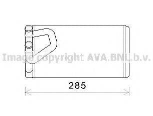 Теплообмінник, опалення салону AVA QUALITY COOLING DN6373