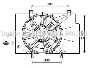 Вентилятор, охолодження двигуна AVA QUALITY COOLING FD7582