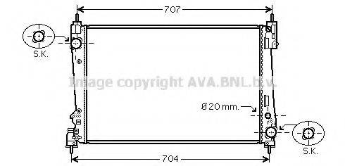 AVA QUALITY COOLING FTA2312 Радіатор, охолодження двигуна