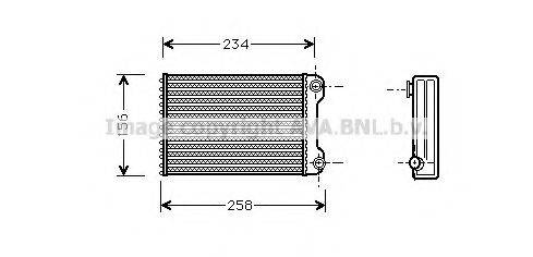 Теплообмінник, опалення салону AVA QUALITY COOLING FTA6242