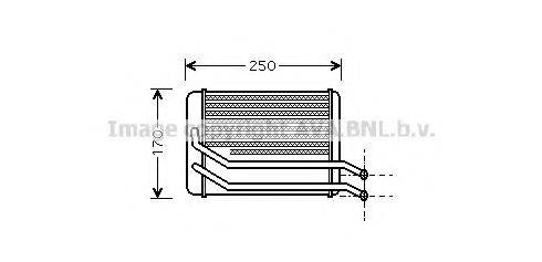 Теплообмінник, опалення салону AVA QUALITY COOLING HY6118