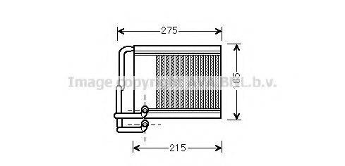 Теплообмінник, опалення салону AVA QUALITY COOLING HY6213