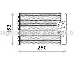 Теплообмінник, опалення салону AVA QUALITY COOLING HYA6232