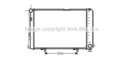 Радіатор, охолодження двигуна AVA QUALITY COOLING MS2067