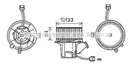 Електродвигун, вентиляція салону AVA QUALITY COOLING MS8640