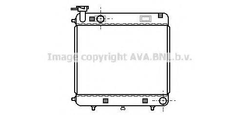 Радіатор, охолодження двигуна AVA QUALITY COOLING MSA2085