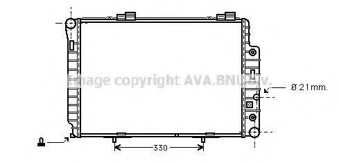 Радіатор, охолодження двигуна AVA QUALITY COOLING MSA2174