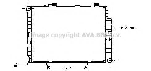 Радіатор, охолодження двигуна AVA QUALITY COOLING MSA2287