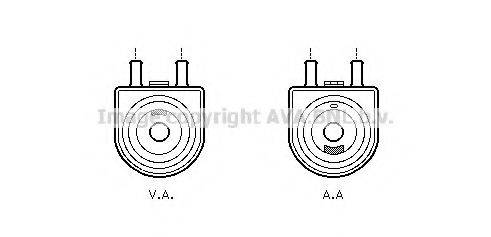 масляний радіатор, моторне масло AVA QUALITY COOLING PE3285