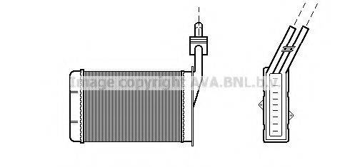 Теплообмінник, опалення салону AVA QUALITY COOLING RT6101