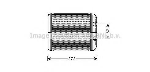 Теплообмінник, опалення салону AVA QUALITY COOLING RT6343