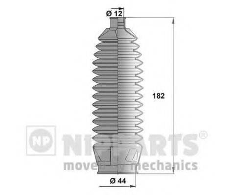 Комплект пильника, рульове управління NIPPARTS N2854010