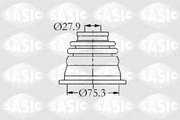 Комплект пильника, приводний вал SASIC 4003470