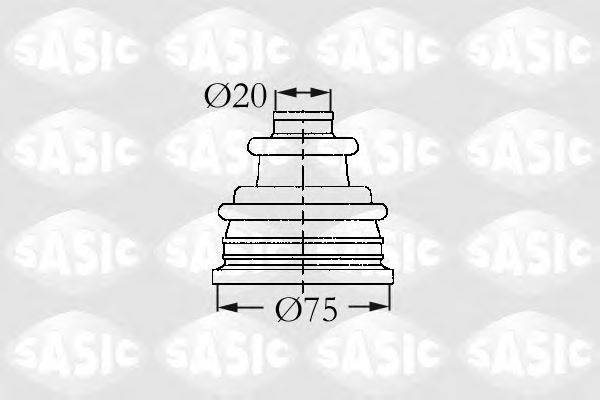 Комплект пильника, приводний вал SASIC 4003404