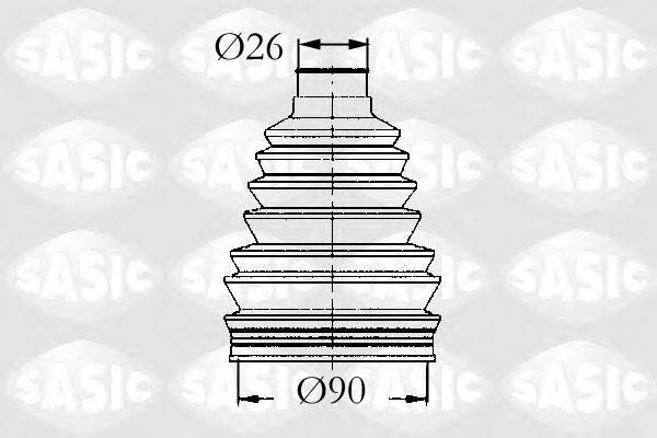 Комплект пильника, приводний вал SASIC 4003441