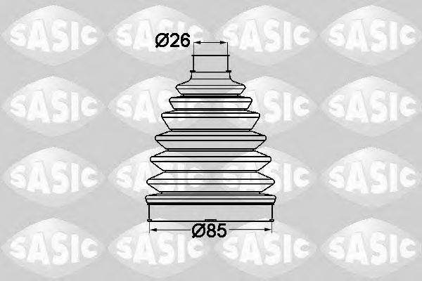 Комплект пильника, приводний вал SASIC 1904021