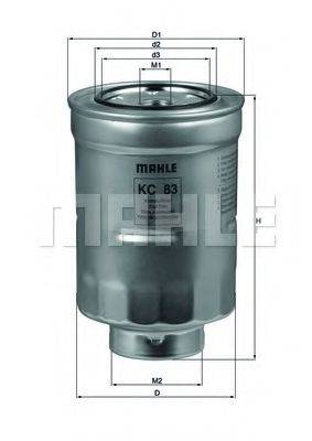 Паливний фільтр MAHLE ORIGINAL KC 83D