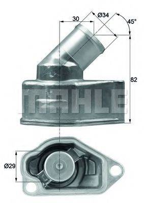 Термостат, що охолоджує рідину MAHLE ORIGINAL TI 9 87