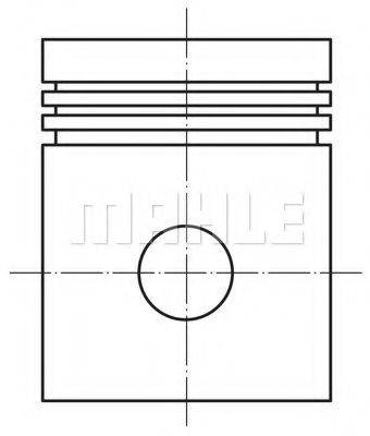 Поршень MAHLE ORIGINAL 015 61 00