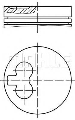 Поршень MAHLE ORIGINAL 040 01 01