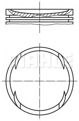 Поршень MAHLE ORIGINAL 030 89 02