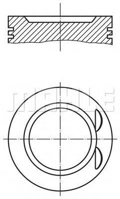 Поршень MAHLE ORIGINAL 033 21 00