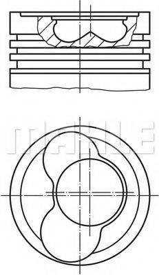 MAHLE ORIGINAL 0306512 Поршень