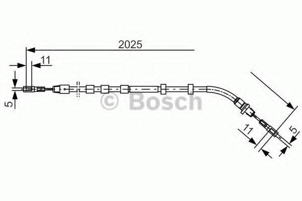 Трос, стоянкова гальмівна система BOSCH 1 987 477 903