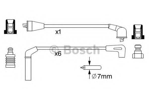 Комплект дротів запалення BOSCH 0 986 357 248