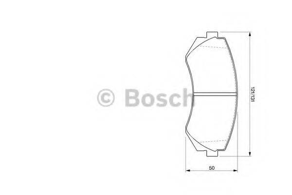 Комплект гальмівних колодок, дискове гальмо BOSCH 0 986 424 489