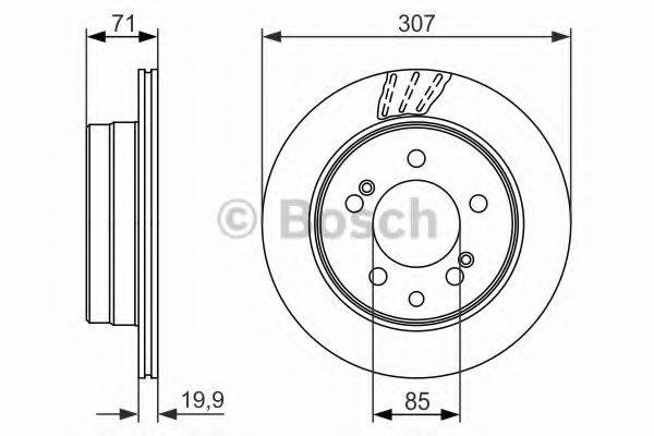 гальмівний диск BOSCH 0 986 479 665