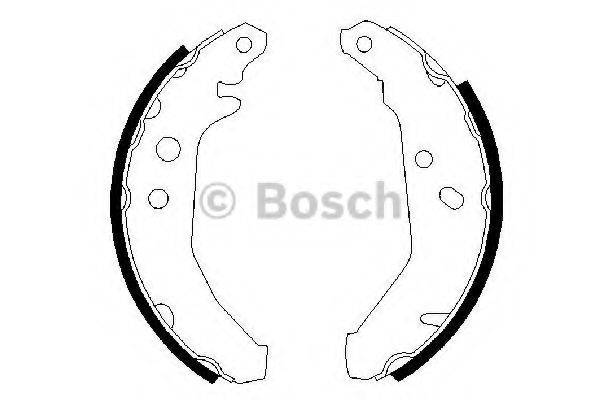 Комплект гальмівних колодок BOSCH 0 986 487 228