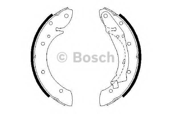 Комплект гальмівних колодок BOSCH 0 986 487 552