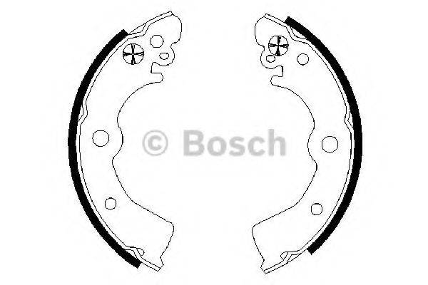 Комплект гальмівних колодок BOSCH 0 986 487 578