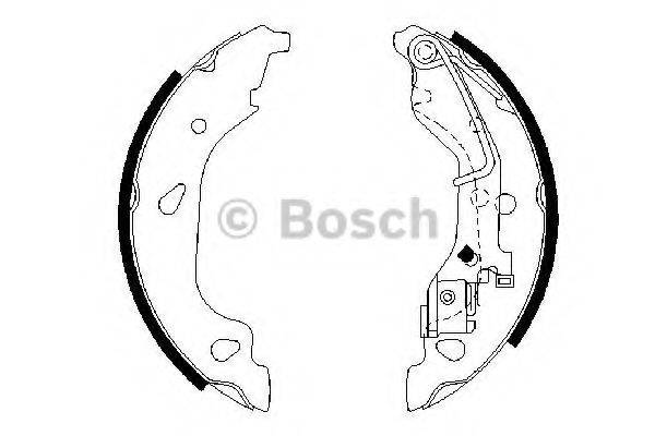 Комплект гальмівних колодок BOSCH 0 986 487 596