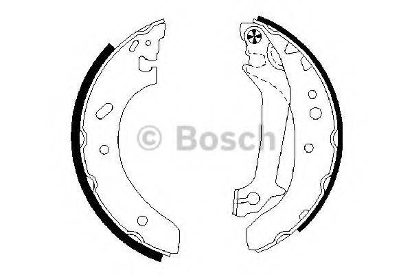 Комплект гальмівних колодок BOSCH 0 986 487 674