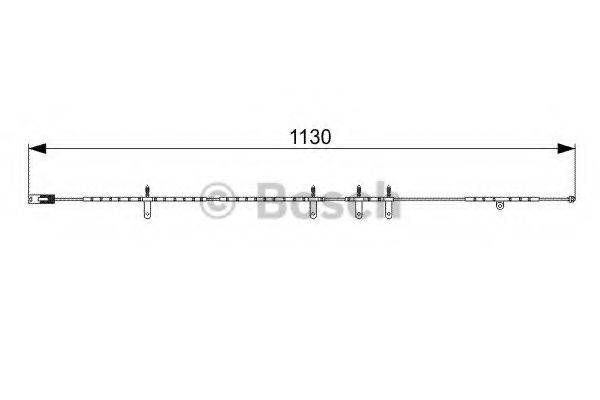 Сигналізатор, знос гальмівних колодок BOSCH 1 987 473 016