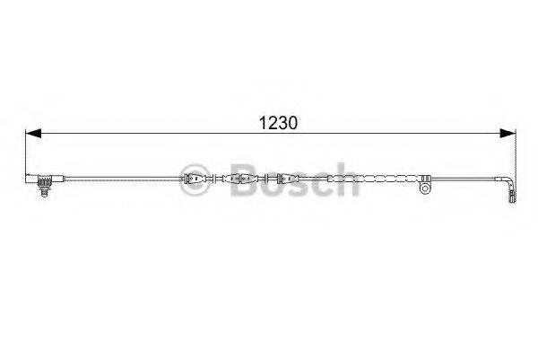 Сигналізатор, знос гальмівних колодок BOSCH 1 987 473 022