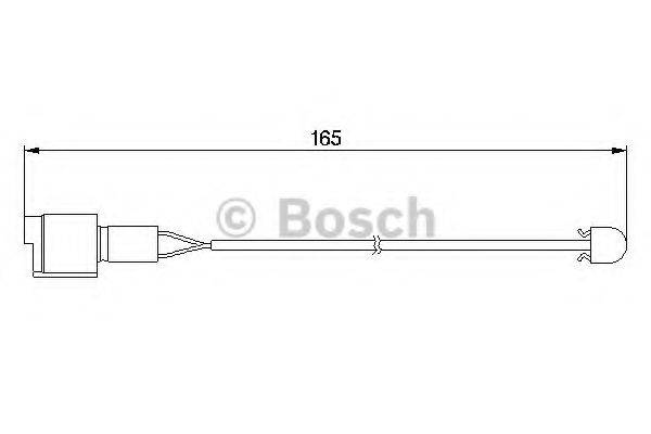 Сигналізатор, знос гальмівних колодок BOSCH 1 987 474 903