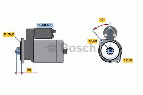 Стартер BOSCH 0 001 120 406