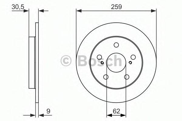 гальмівний диск BOSCH 0 986 479 765