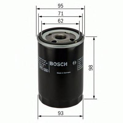 Масляний фільтр BOSCH 0 986 452 024