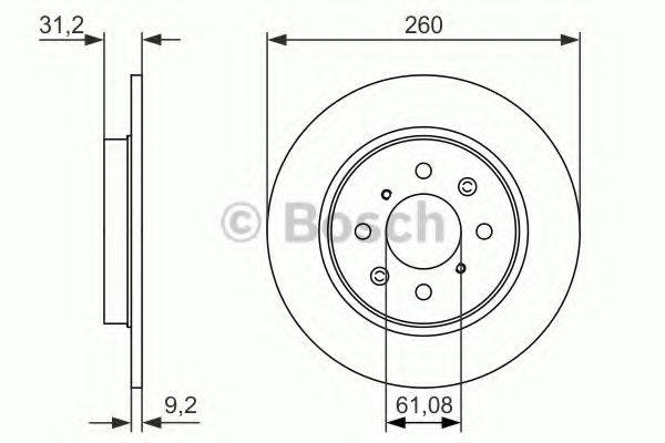 гальмівний диск BOSCH 0 986 479 051