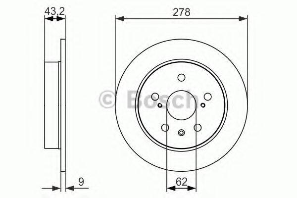 гальмівний диск BOSCH 0 986 479 047