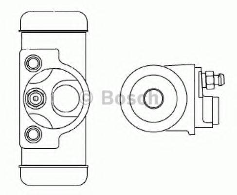 Колісний гальмівний циліндр BOSCH F 026 002 344