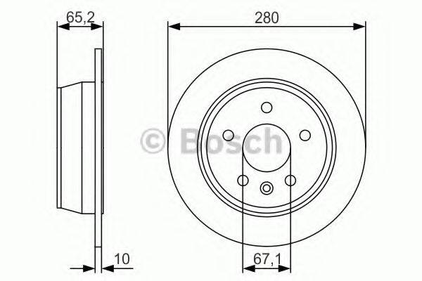 гальмівний диск BOSCH 0 986 479 S02